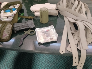 21 марта В Институте прошли практические занятия по оказанию первой (доврачебной) помощи пострадавшим при несчастном случае.