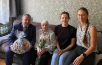 Трудовой коллектив Института поздравил с 91-летием бывшего работника предприятия